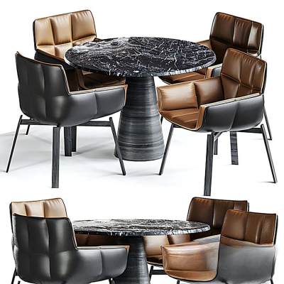 BBITALIA现代餐厅桌椅组合